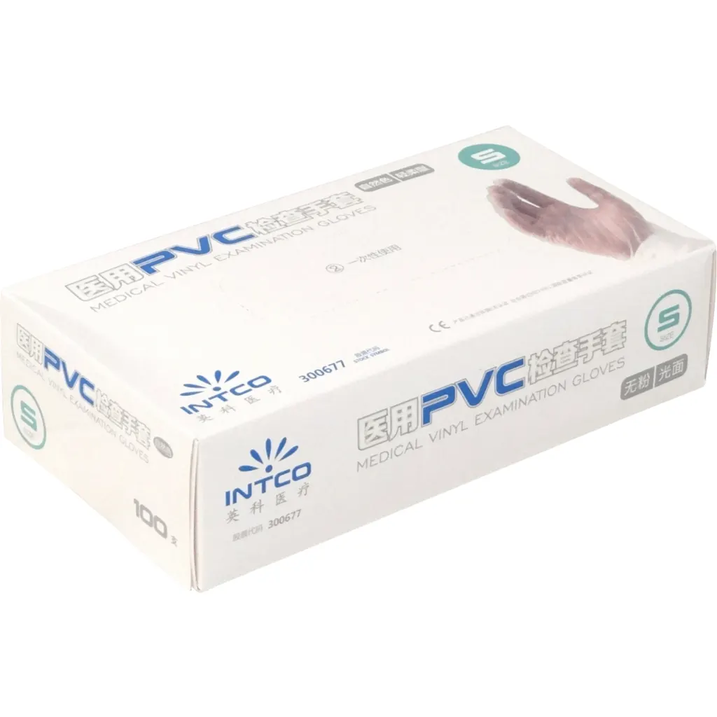 100-unids Talla-S 50-pares Guantes PVC Blanco Desechable Small Chicos