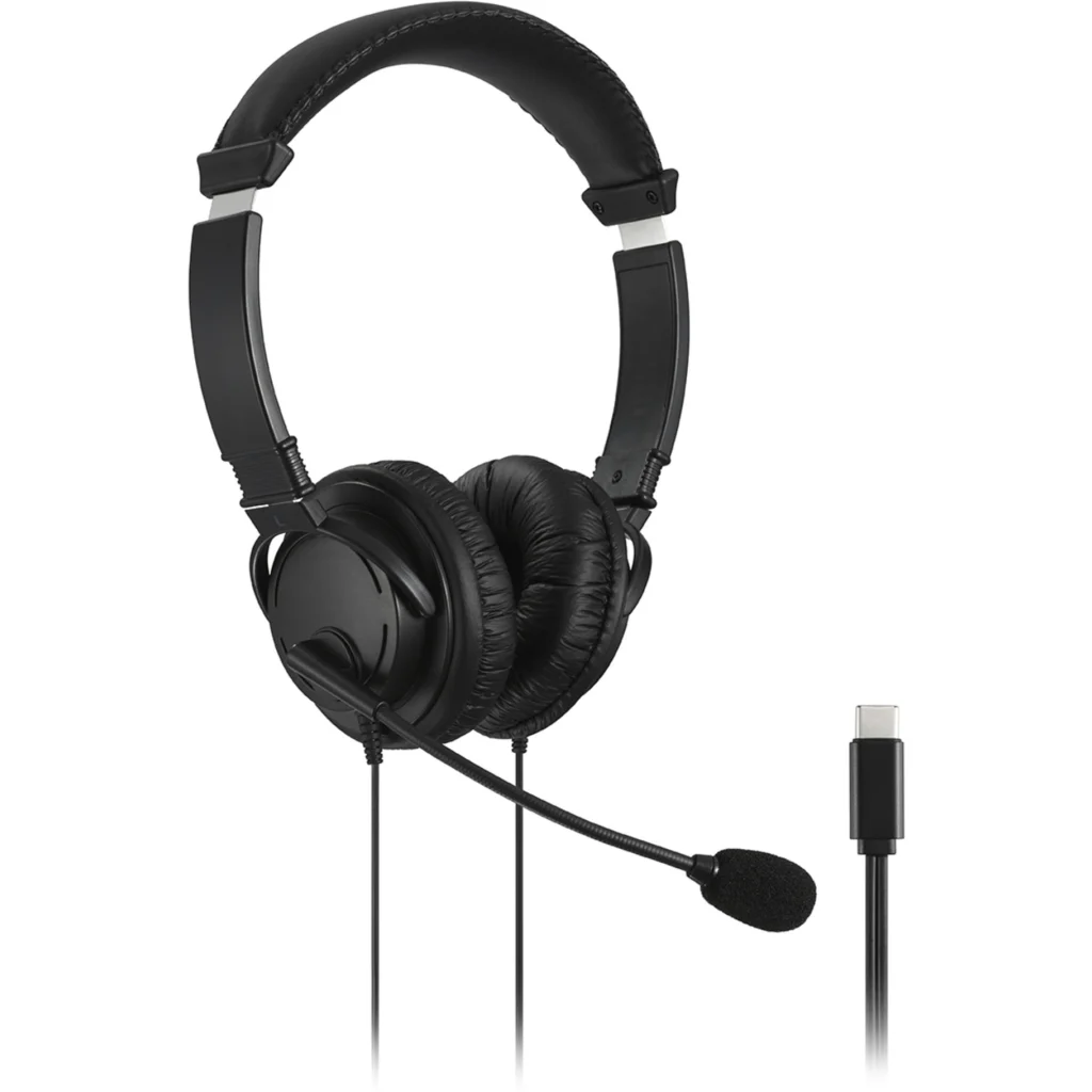 Imagen 0 de Audífonos Alámbricos Kensington Con Micrófono HiFi Conector USB-C Color Negro