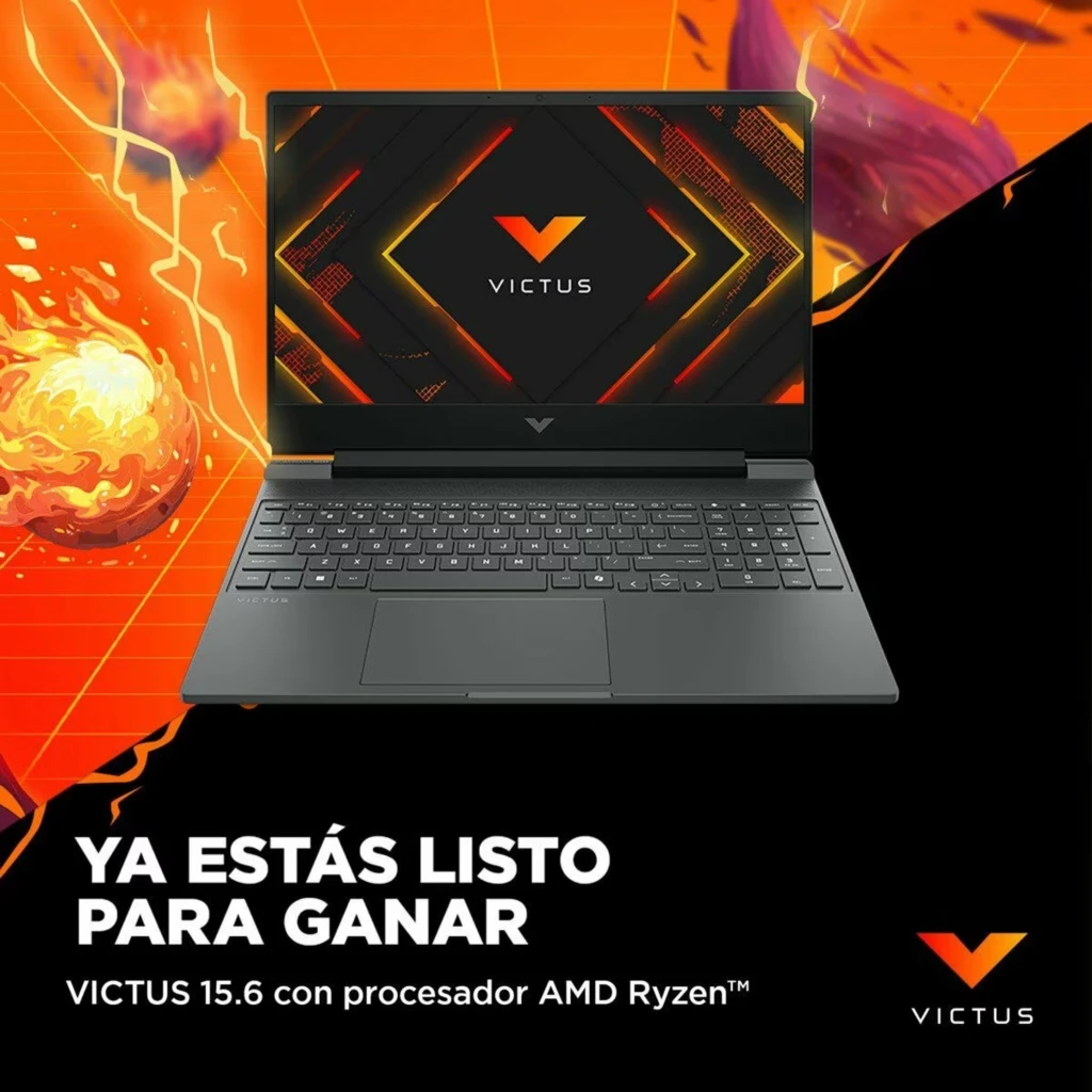 Imagen 3 de Notebook HP Victus AMD R7-8845HS RAM 16GB SSD 1TB 15.6" RTX4050-06GB W11H (Nuevo, Caja Abierta)