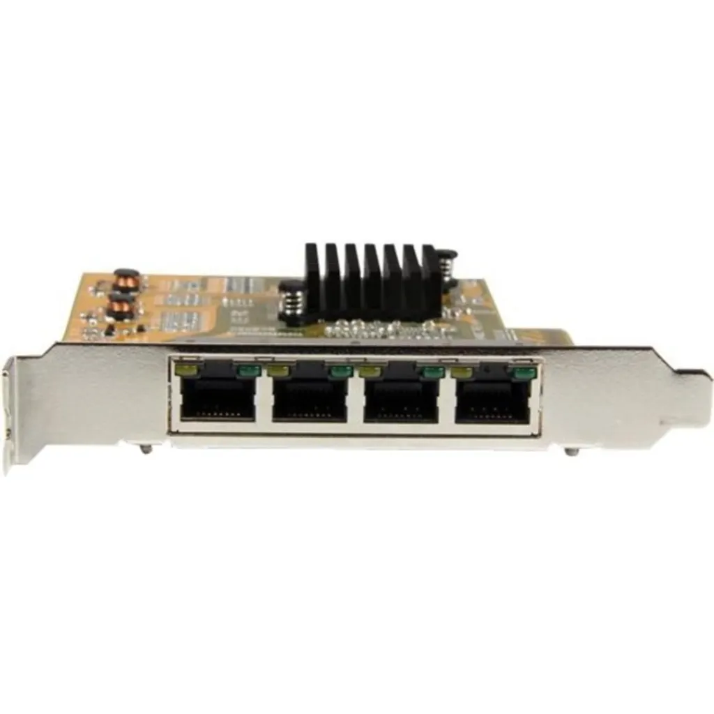 Imagen 1 de Tarjeta de Red StarTech 4 Puertos RJ-45 10/100/1000Base-T Gigabit 1Gbps PCIe x4 