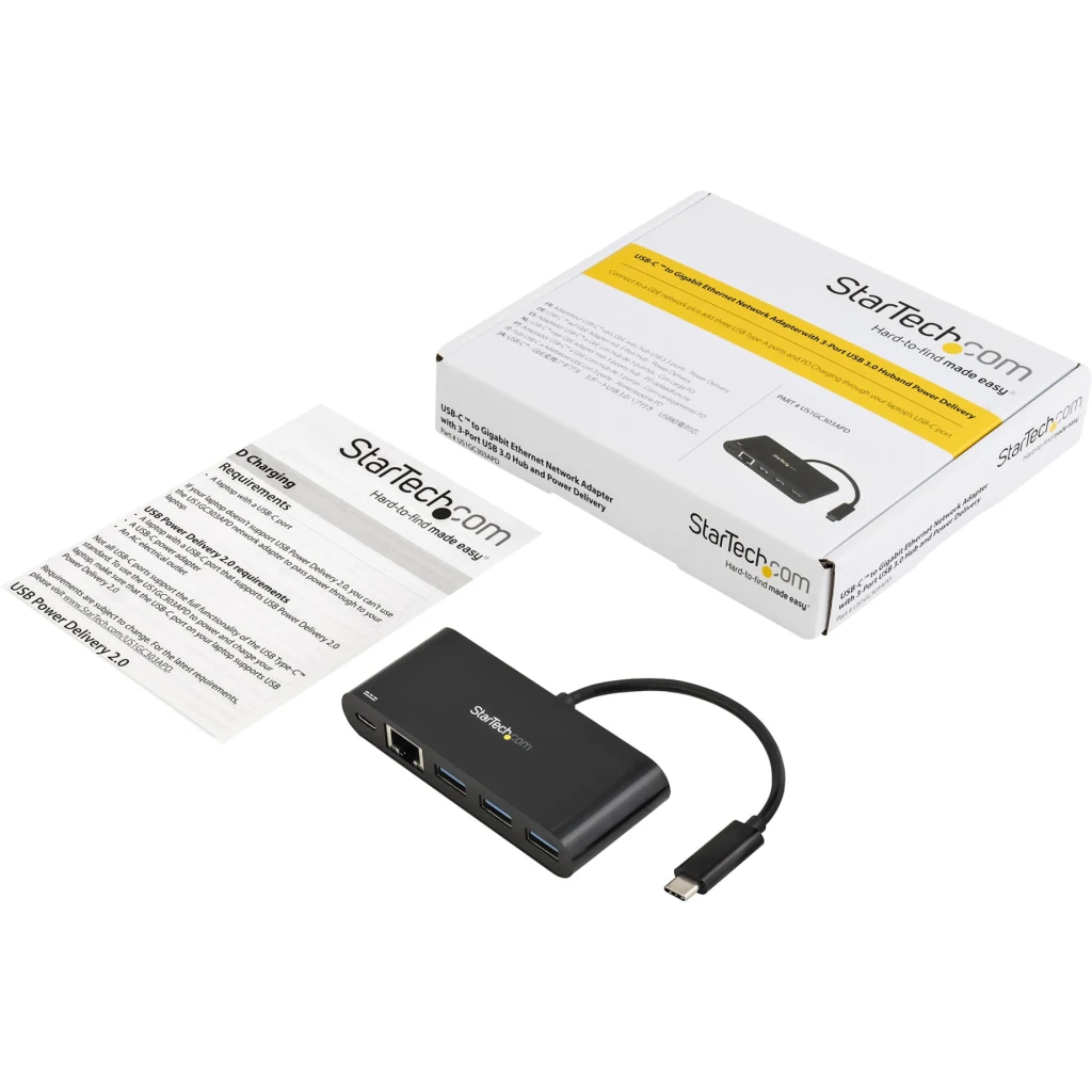 Imagen 4 de Adaptador StarTech Multipuertos USB-C de Red Ether. con Hub de 3Ptos USB 3.0