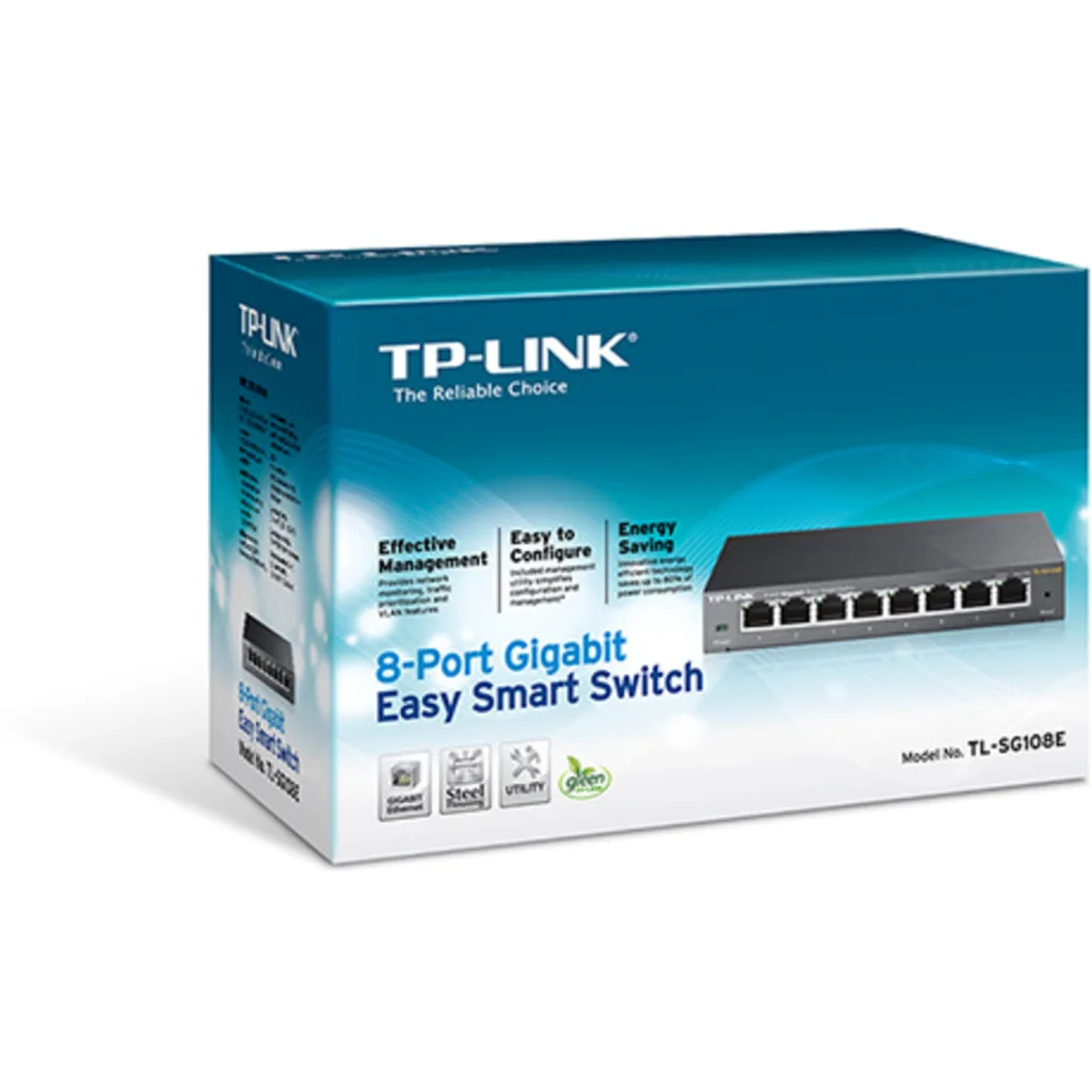 Imagen 4 de TP-LINK SWITCH 8-PORT GIGABIT EASY SMART UN / TL-SG108E