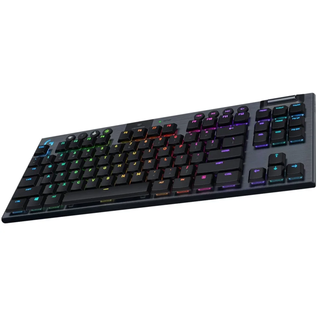Imagen 1 de Teclado Gamer Inalámbrico Logitech G915 TKL LightSpeed RGB Switch GL Táctil Ingl