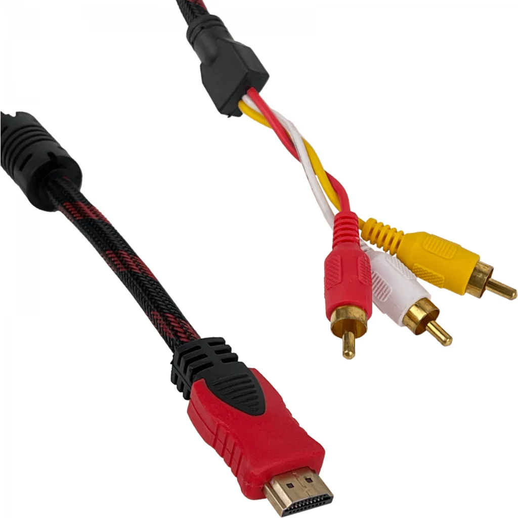 Imagen 2 de Cable HDMI-Macho 3-RCA-Macho 150cm 1080p