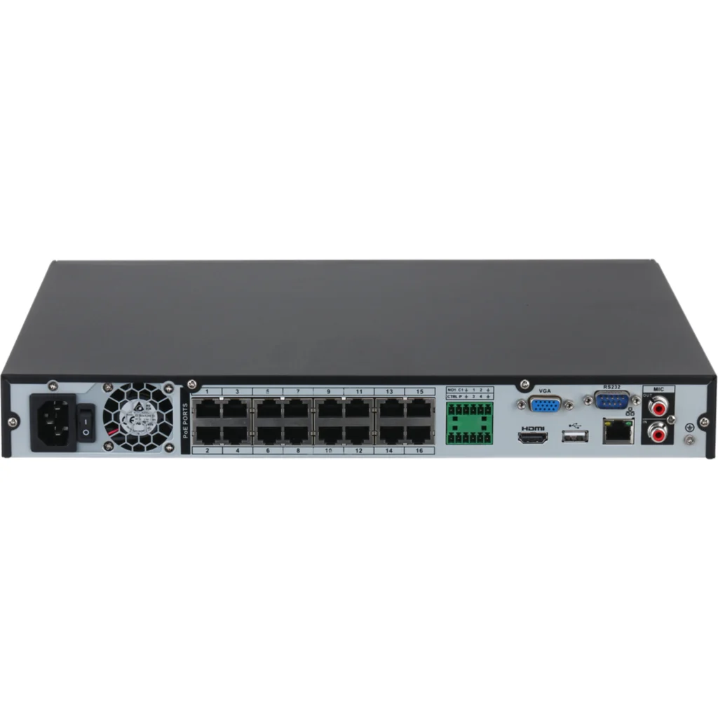 Imagen 2 de Grabador NVR Dahua DHI-NVR4216-16P-4KS3, 16CH 16 PoE 2HDD SMD Plus.Audio Alarma