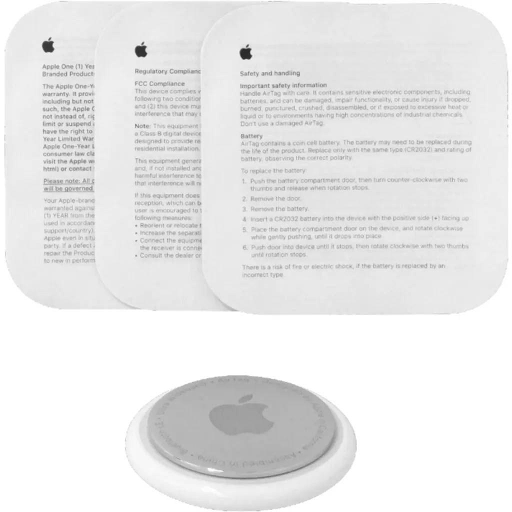 Imagen 1 de APPLE unitario Bluetooth NFC 32mm x 8mm IP67 inc-CR2032 U1 MX532AM/A