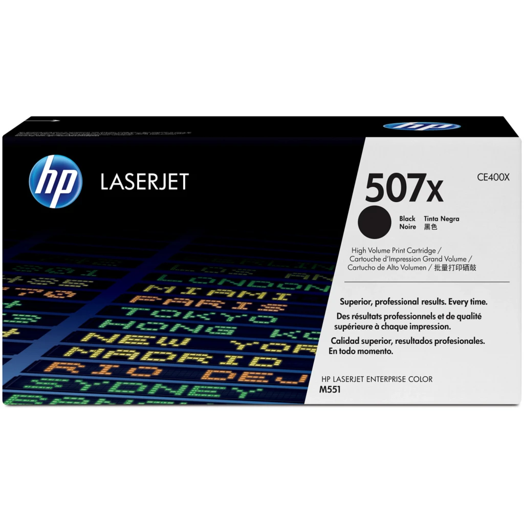 Imagen 1 de Toner HP 507X Negro para Imp MFP M575c/Pro 500 M570dn/M575f MFP/M551dn, 11000Pág