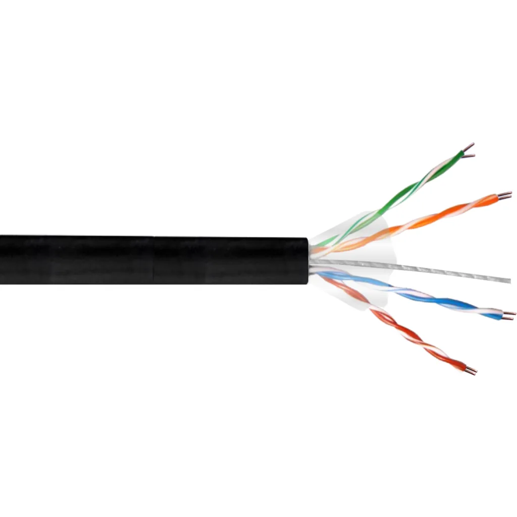 Imagen 1 de Cable de Red Linkchip CAT5A UTP AWG25/0,45mm CCA PE Exterior 305mts Negro