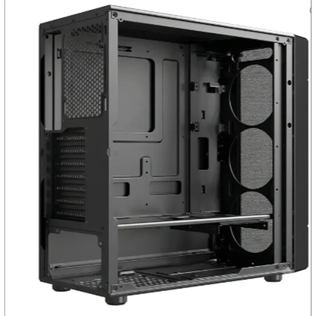 Imagen 2 de Gabinete Gamer ESGAMING HA06 ATX con Vidrio Templado y 4 Ventiladores RGB