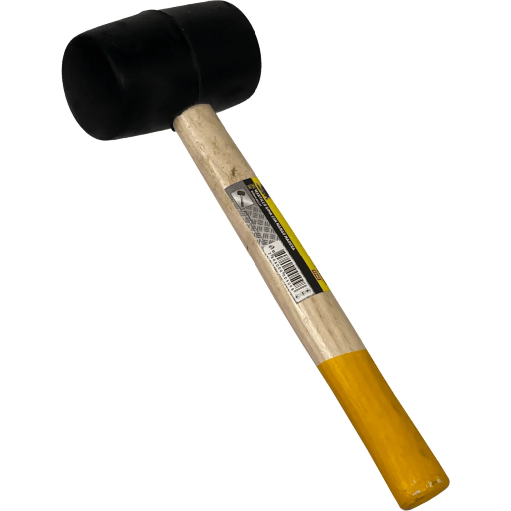 340grs. Martillo Goma Negra Mango Madera TNO509