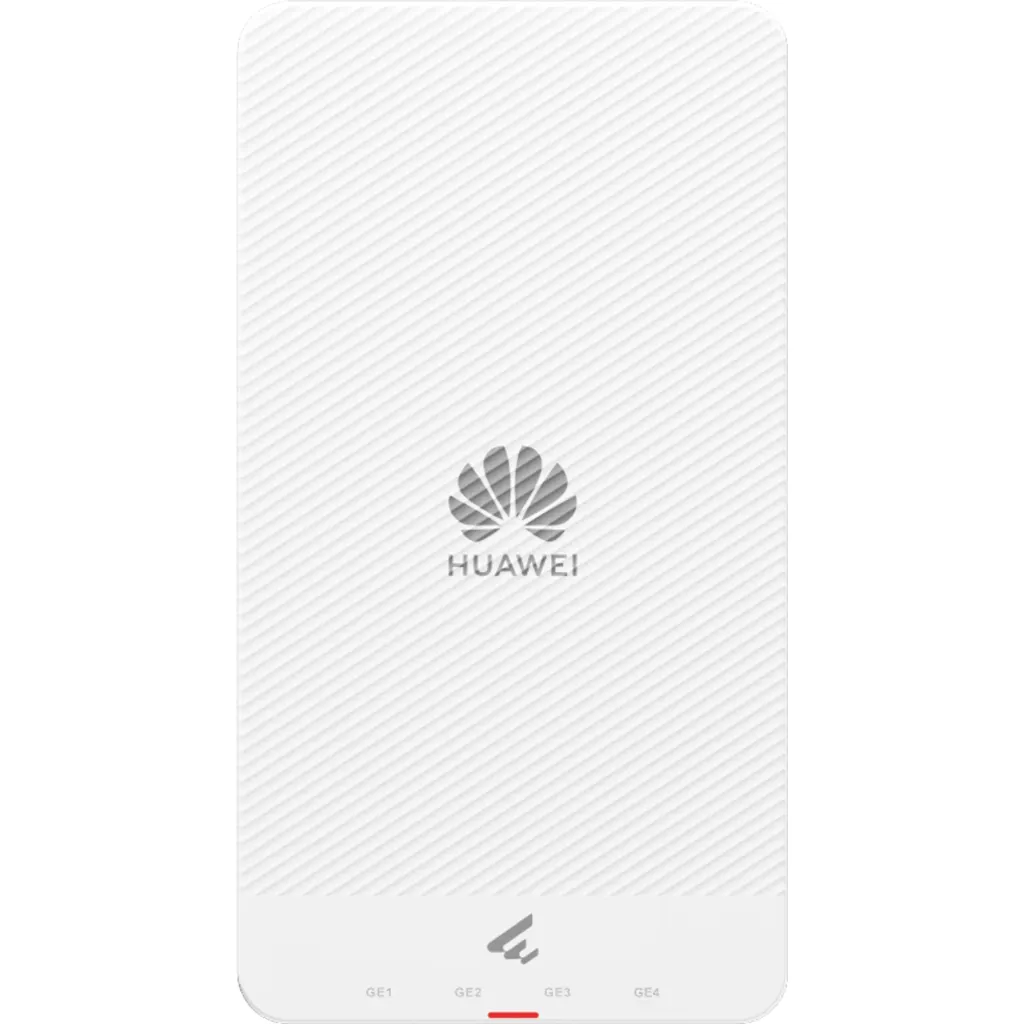 AP265E. AP de pared Huawei eKit Wifi 6 con velocidad de 2.975 Gbps con doble banda se recomienda para 64 usuarios concurrentes cuenta con 4 puerto de 1GE y un alcance optimo de 13m