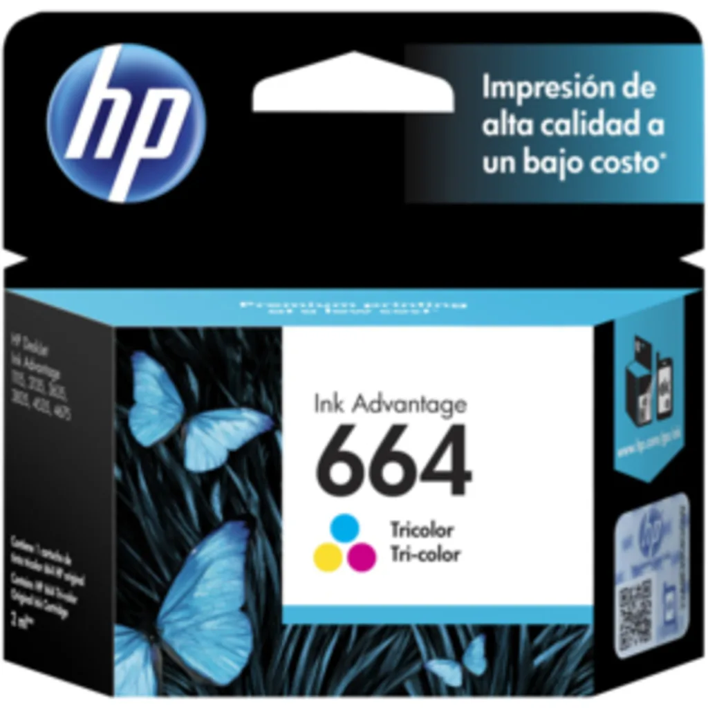 Imagen 4 de Cartridge HP 664 Tricolor Tinta para Deskjet IA 1115/2135/3635/3775, 100Pág 2ml 