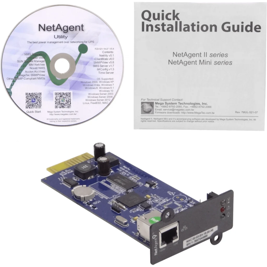 Imagen 8 de ENERSAFE ESOL-6-20KVA Tarjeta Monitoreo Remoto LAN IP 1-100 NetAgent9