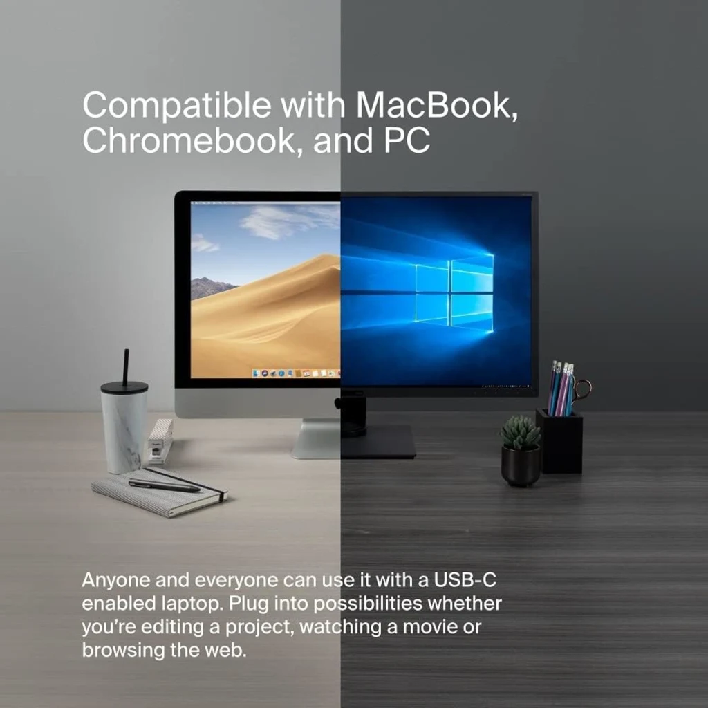 Imagen 11 de Adaptador HUB multipuerto USB-C 7 en 1 Belkin USB-A USB-C HDMI Lector MicroSD