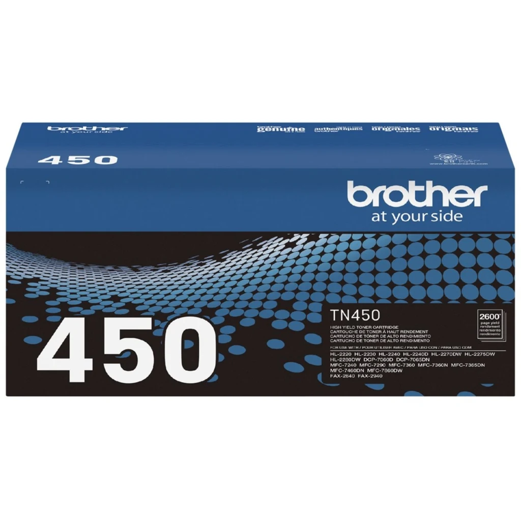 Imagen 1 de Toner Brother TN-450 Negro para MFC7360N/7460DN/7860DW DCP7060D/7065DN, 2600 Pág