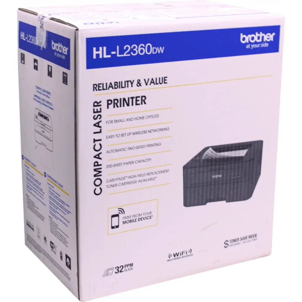 Imagen 4 de BROTHER LAN-WiFi-USB Impresora Laser 32ppm 2400x600dpi HL-L2360DW TN23