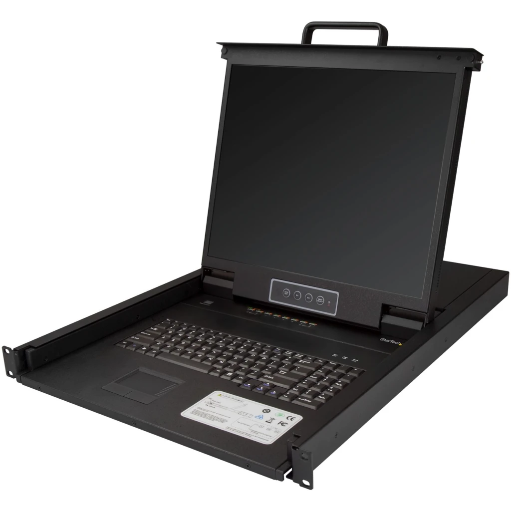 Consola KVM StarTech 8 Puertos VGA Pantalla LCD 19" Cajon 1U VGA y USB