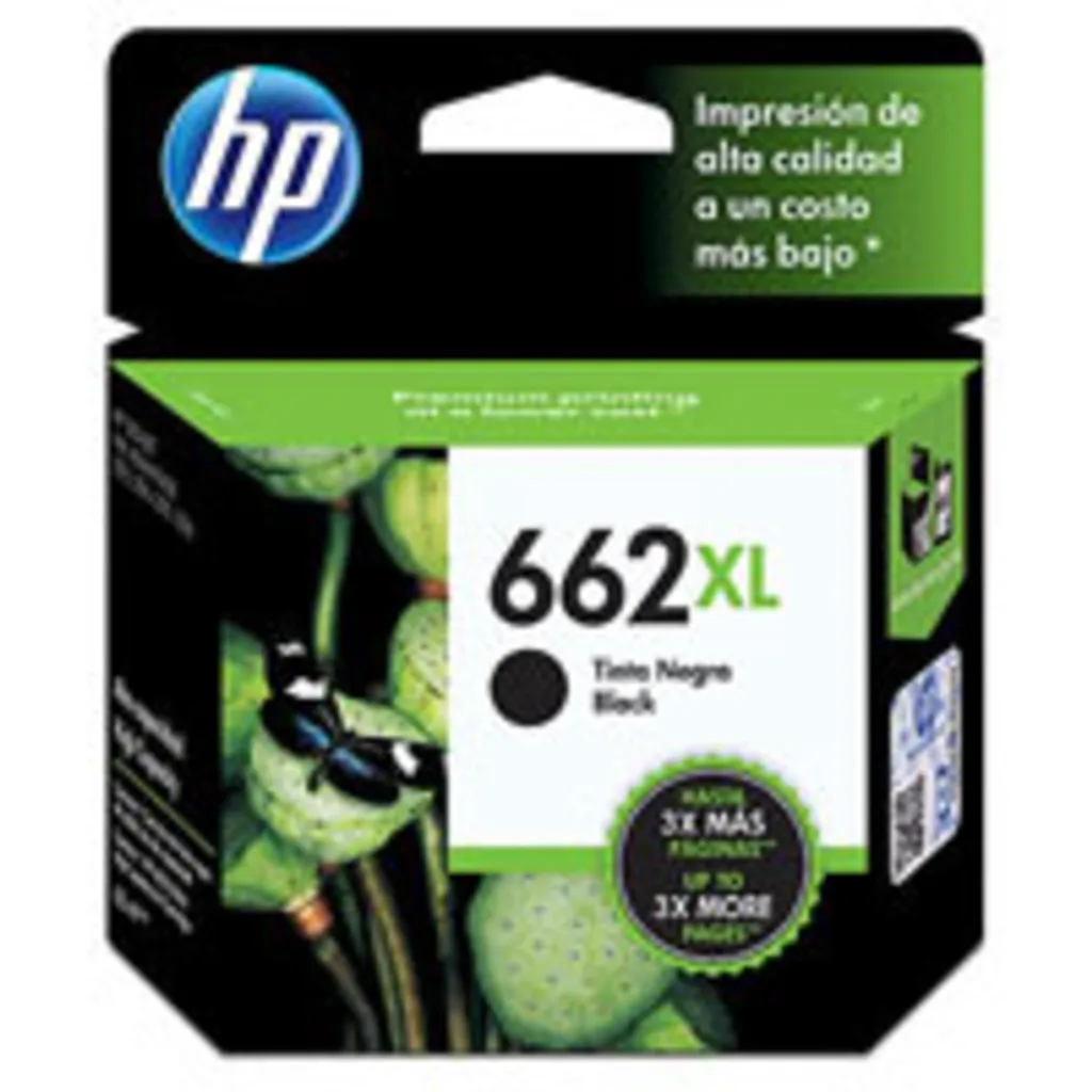 Cartridge HP 662XL Negro Tinta para Imp DeskJet 1015/1515/2510/264, 360Pág 6.5ml