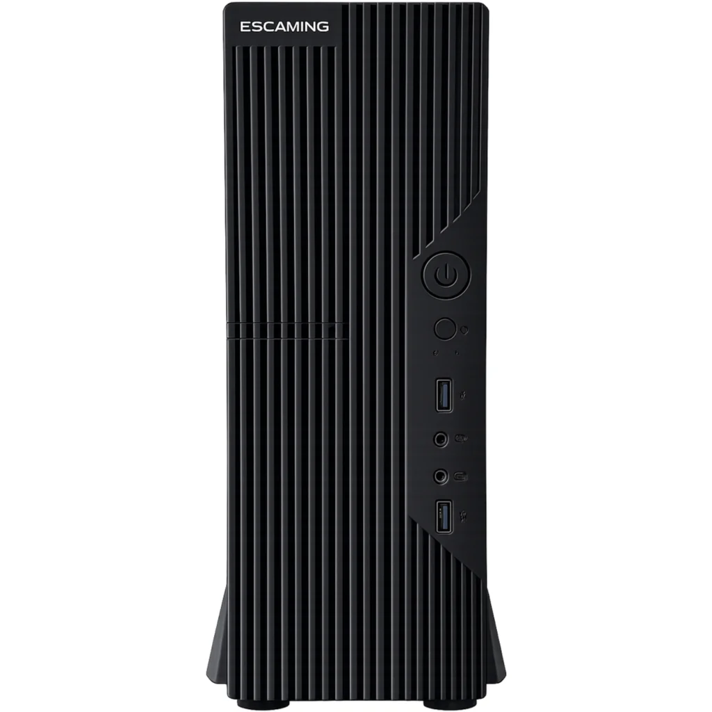 Gabinete Slim Esgaming 103, 2*USB2.0 1*USB3.0 Fuente de 750W Color Negro