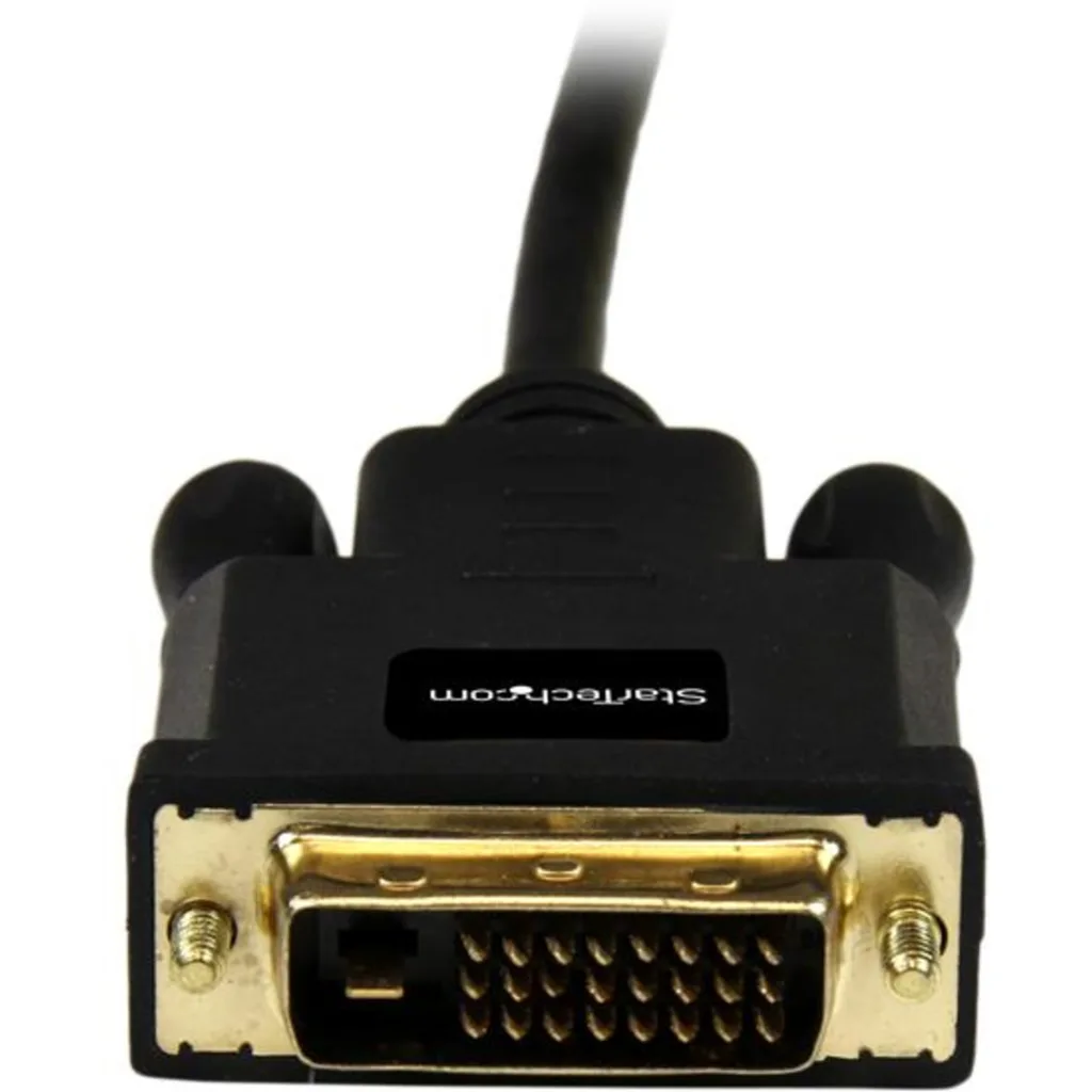 Imagen 2 de Cable Adaptador Mini DisplayPort a DVI-D M/M 1920*1200 91cm 3ft Pasivo Negro