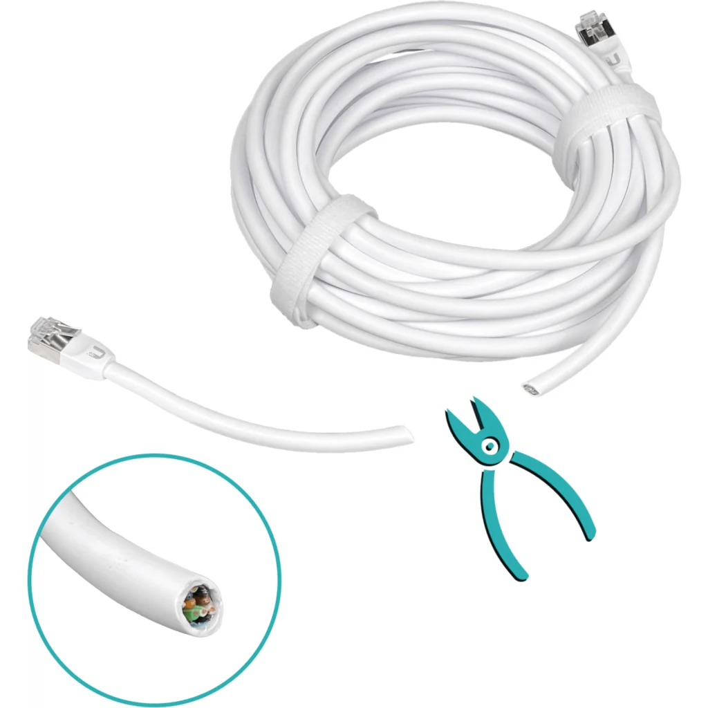 Imagen 5 de UBIQUITI 8mt Blanco F/UTP Cat5e Cable UACC-Cable-Patch-Outdoor-8M-W