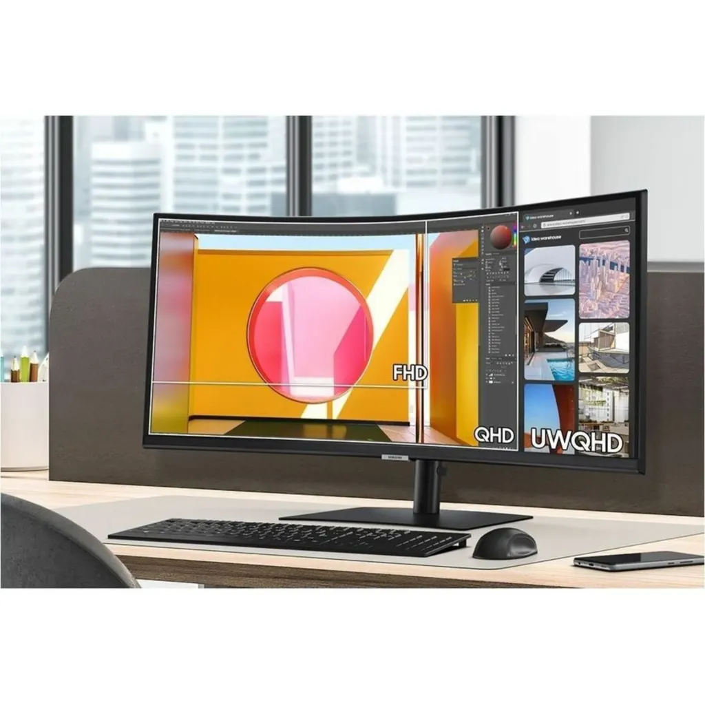 Imagen 10 de Monitor Samsung Curvo Ultrawide LS34C650U 34"WQHD VA LAN HDMI DP USB-C 100Hz 5ms