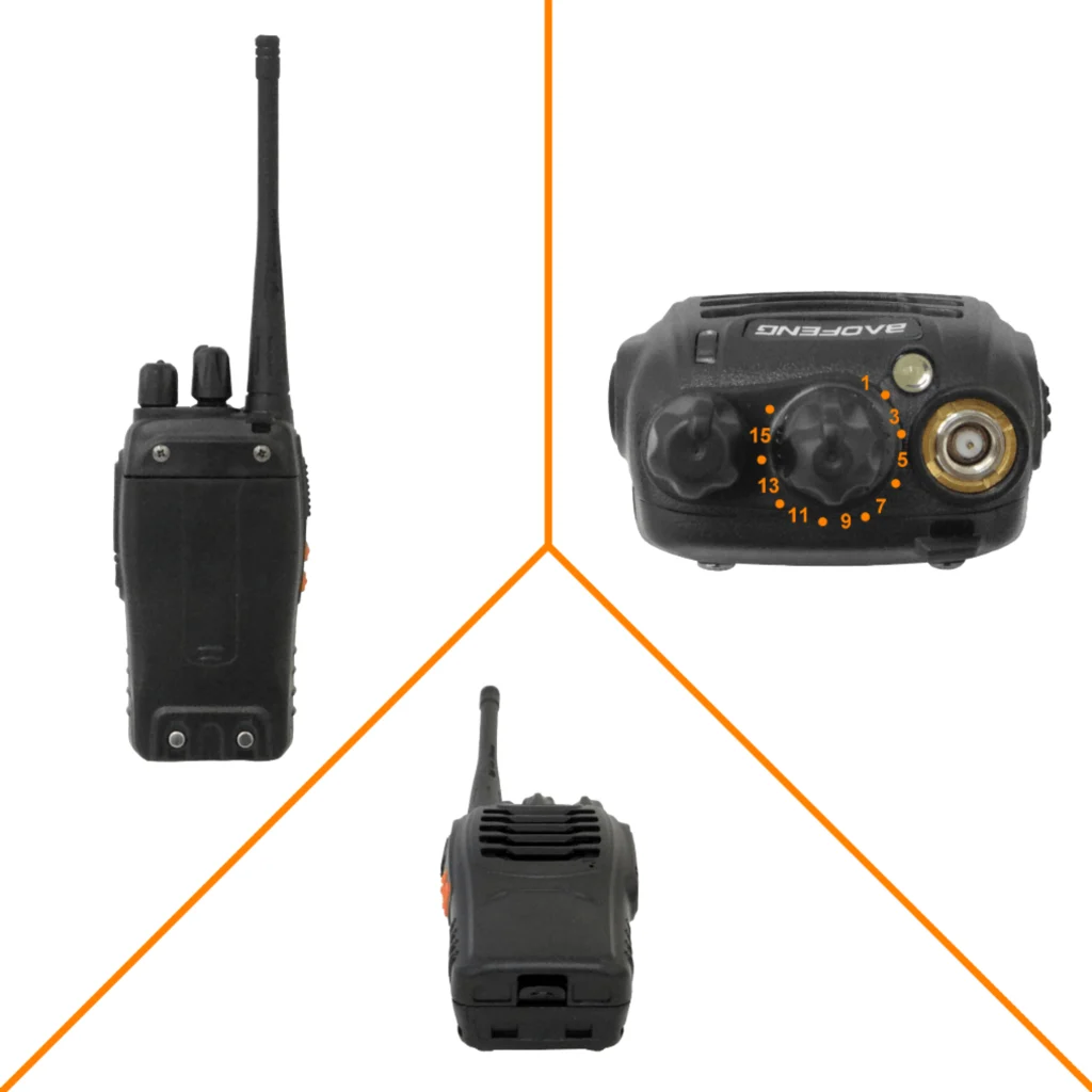 Imagen 6 de Radio 1un 6km 400-470MHz 16-Canales incl. cargador y bat 3,7V 1500mAh