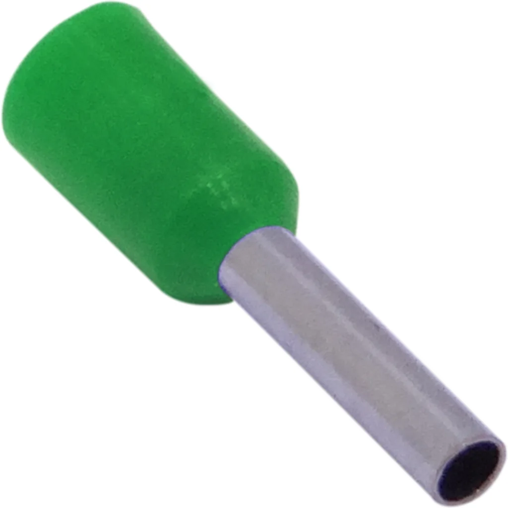 Verde 1,5mm2 8/15mm 100-unid AWG16 Ferrules Terminal Aislado Crimpeabl