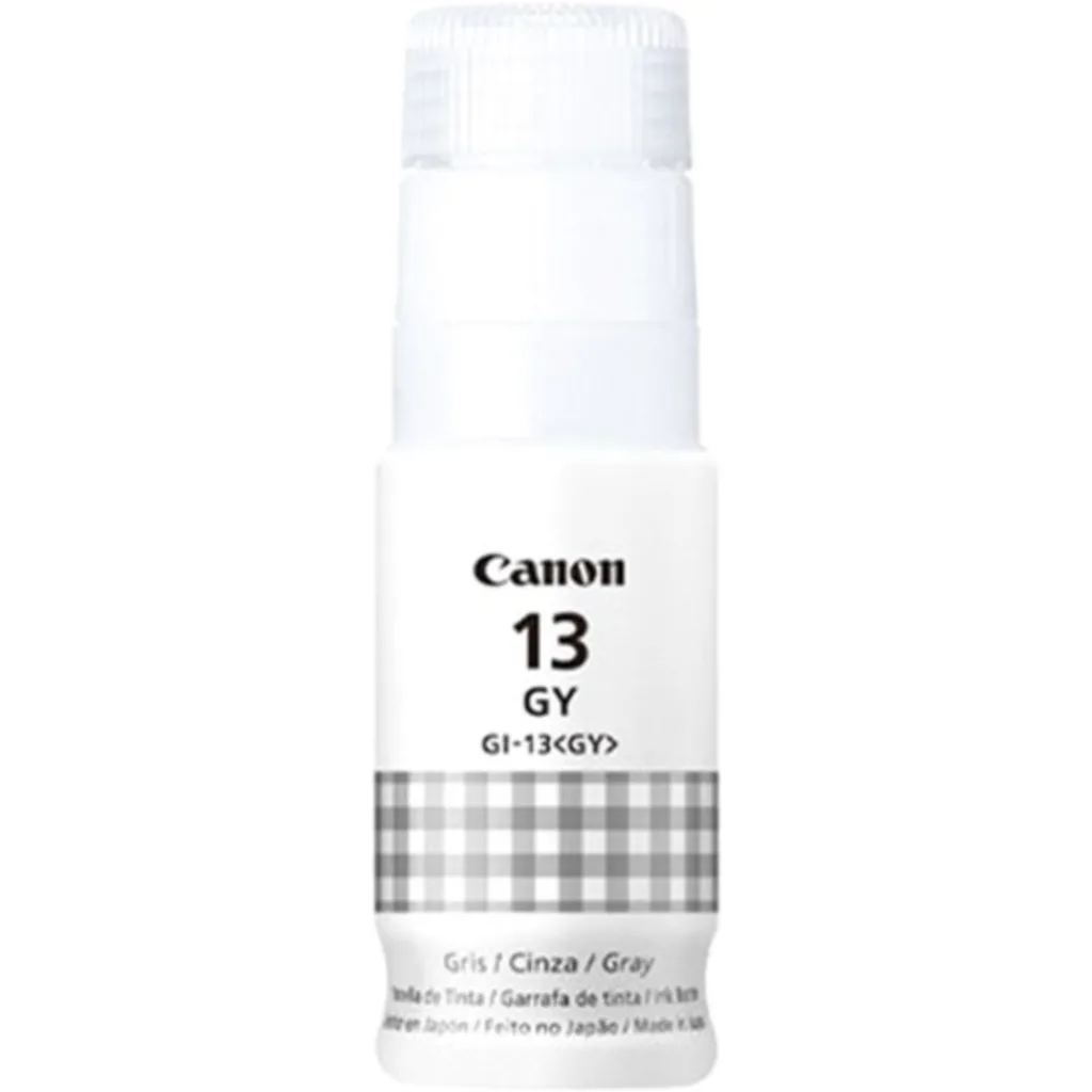 Botella de Tinta Canon GI-13 GRIS para Pixma G510 Pixma G610, 60ml