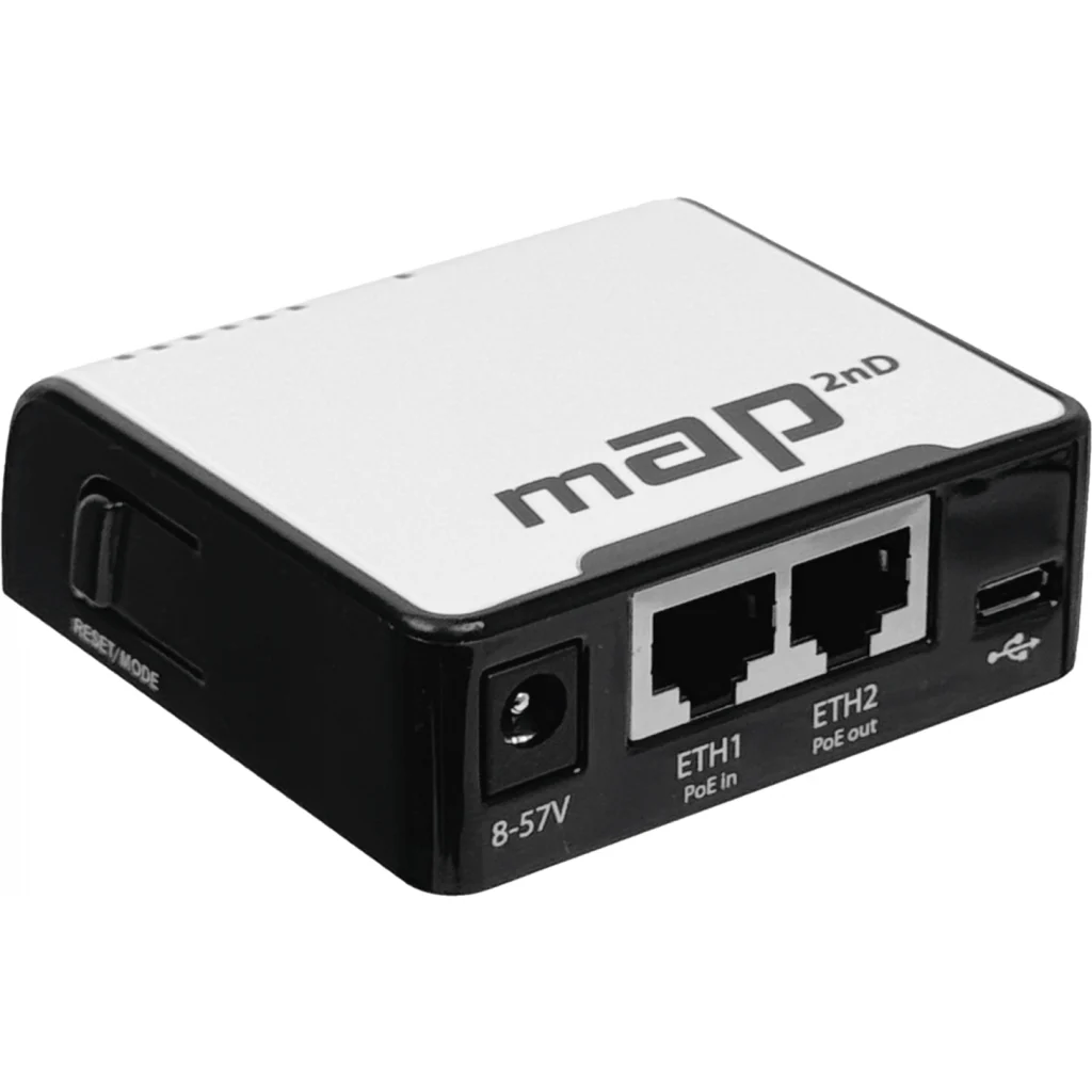 MIKROTIK L4 2,4GHz 50mW 1,2dBi 2-100 1-USB PoE-in(10-57V/af-at)-out