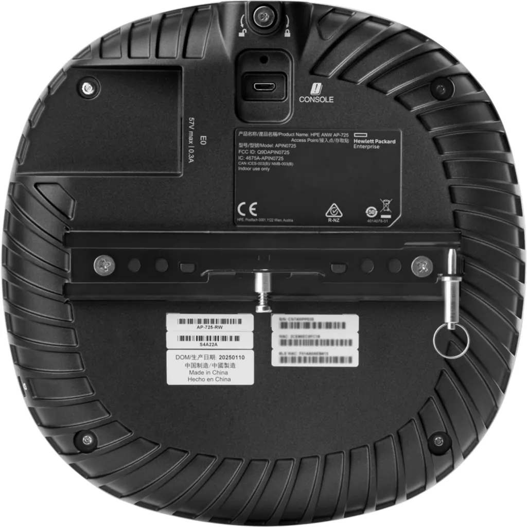 Imagen 1 de Punto de Acceso HPE Aruba Networking AP-725, WiFi7 TriRadio 2x2 MIMO Ether2.5Gbe
