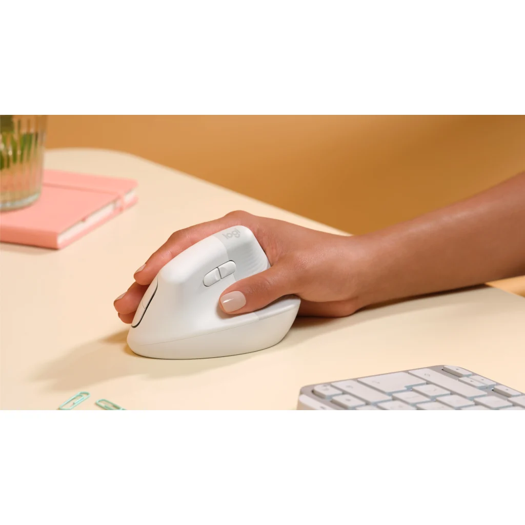 Imagen 7 de Mouse Ergonómico Inalámbrico Logitech Lift Vertical Óptico 4000DPI 6 BT Blanco