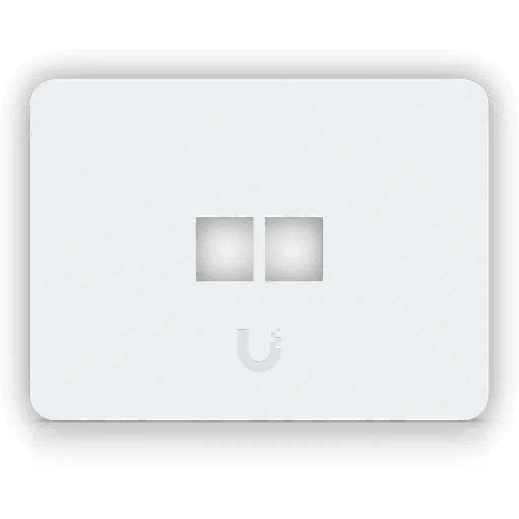 Imagen 1 de UI 1-unidad Blanco 2-Keystone Horizontal Faceplate Pintable 118x88mm