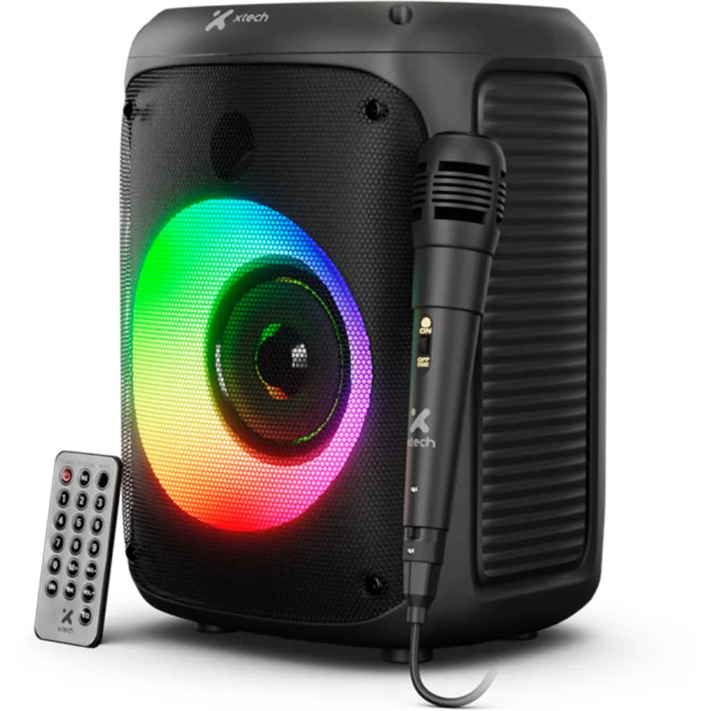 Xtech XTS-661 - Speaker - Black - BronteX Wls with LED wired Mic