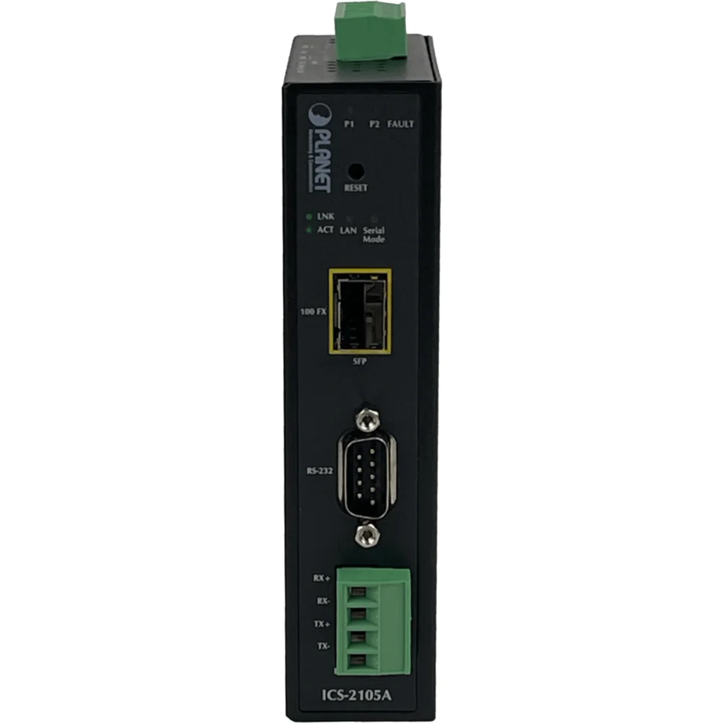 Imagen 3 de PLANET Industrial 1-SFP RS232 RS422 RS485 DB9 req12-48V SerialEthernet