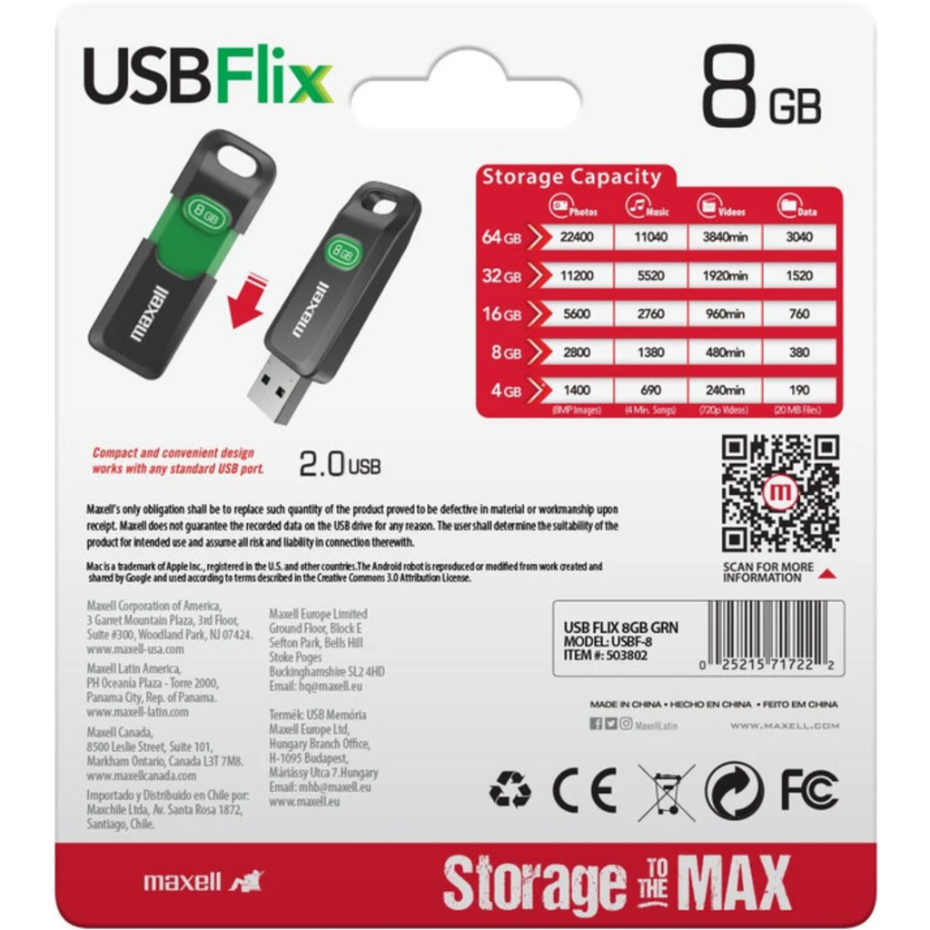 Imagen 4 de Pendrive Maxell FLIX8GB