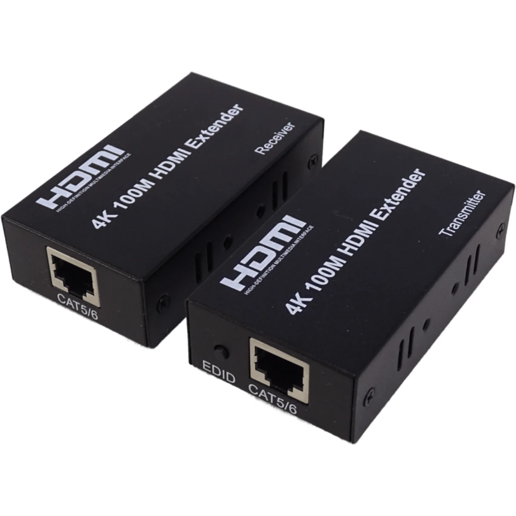 Extensión HDMI 4K a UTP CAT5E/CAT6 100mts inc-5V-1A