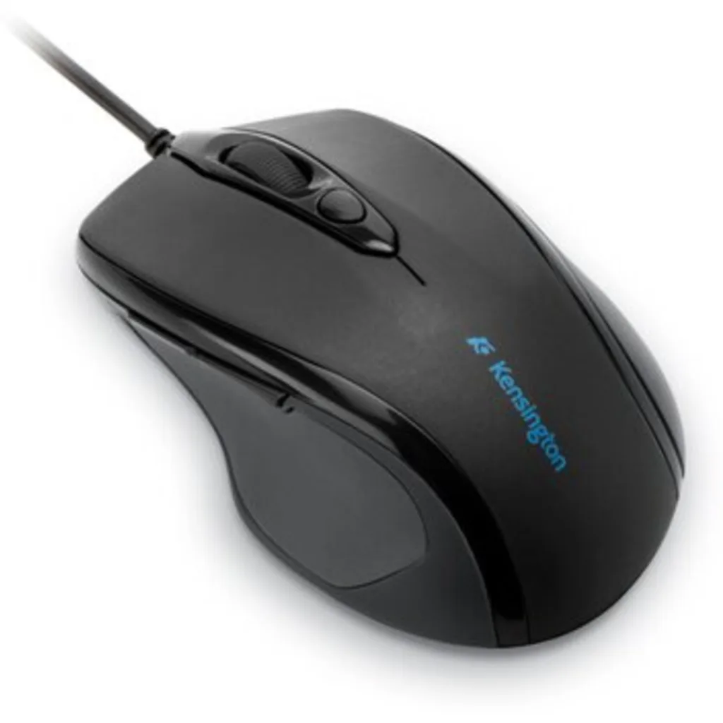Mouse Alámbrico Kensington Pro Fit Mediano Óptico 1000dpi 5 Btns USB/PS2 Negro