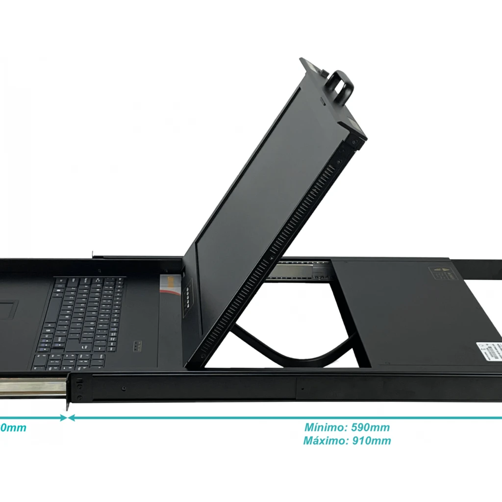 Imagen 4 de Consola Monitor 1-VGA Teclado Trackpad 1-USB Rack 1U requiere-KVM