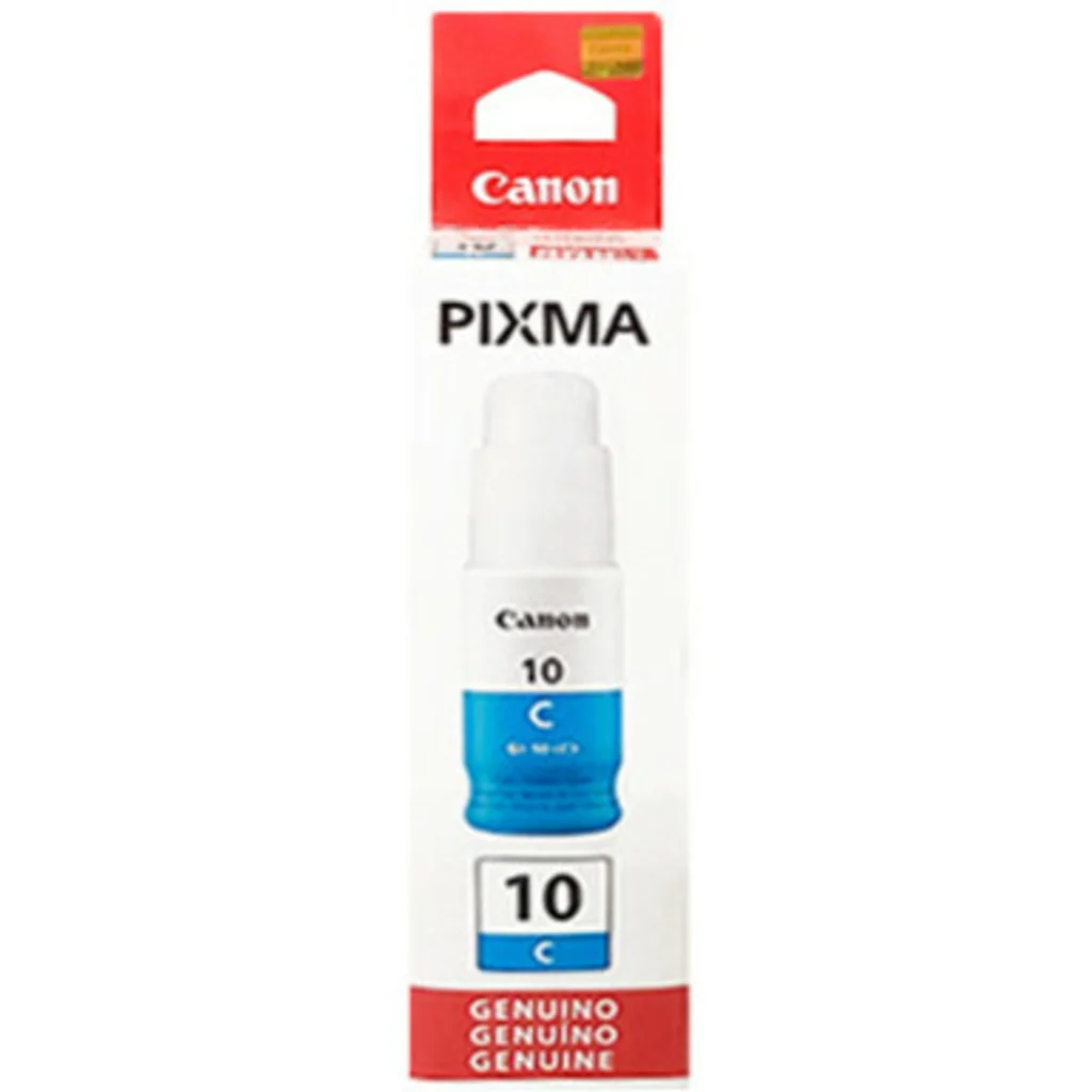 Imagen 1 de Botella de Tinta Canon GI-10 Cyan para Imp PIXMA G5010/G7010/GM2010/G6010, 70ml