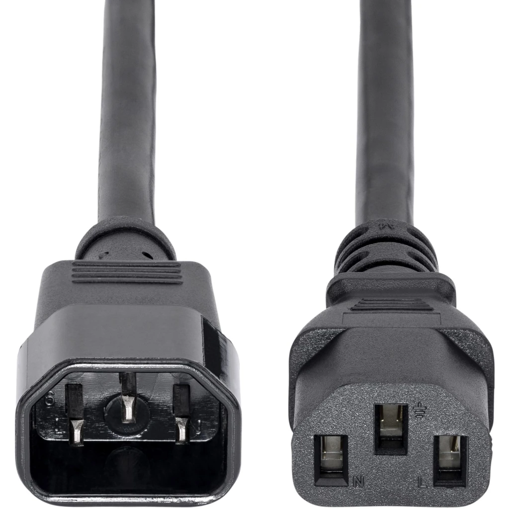 Imagen 7 de Cable Extensor de Alimentación de Computación C14 a C13 14 AWG  90cm