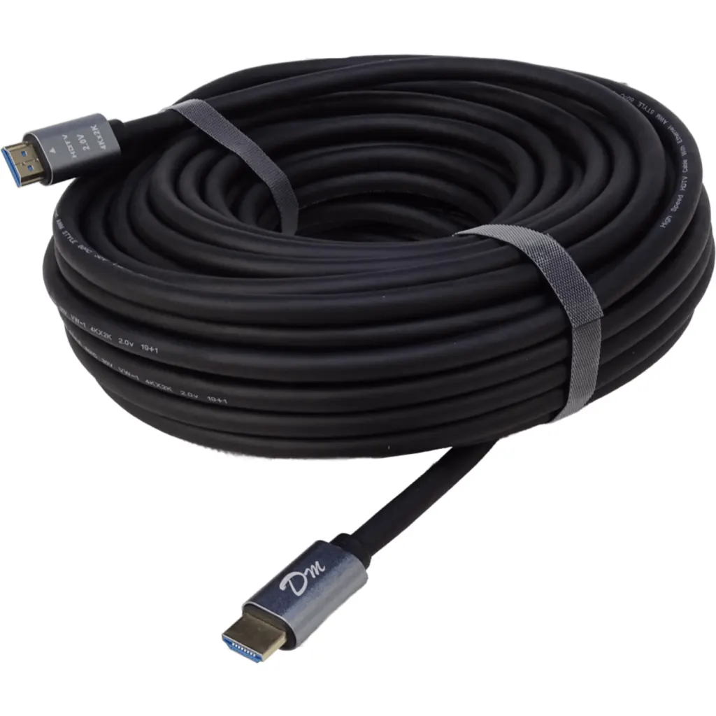 Imagen 1 de Cable HDMI v2.0 M/M 4K UHD 2160p 3D 60Hz 20mt Color negro
