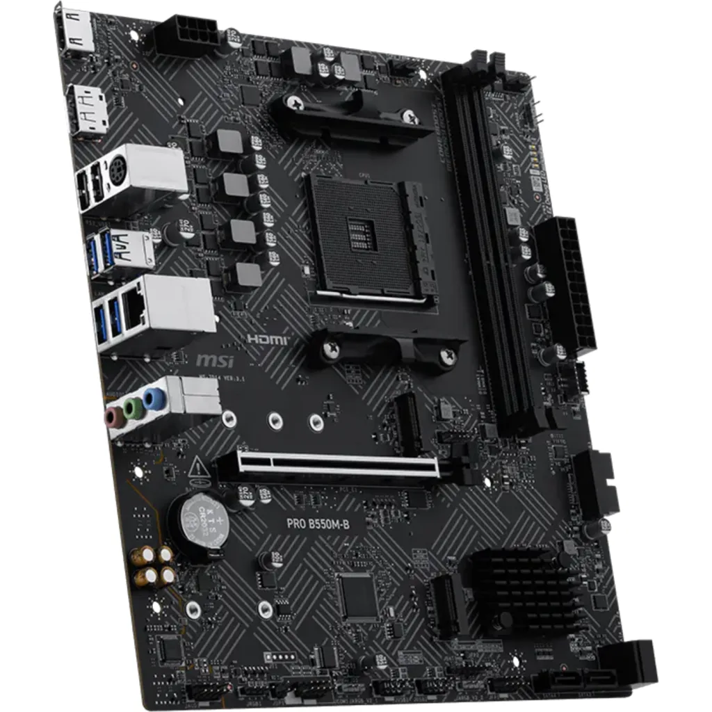 Imagen 2 de MSI - Motherboard - PRO B550M-B  DDR4 MicroATX AM4