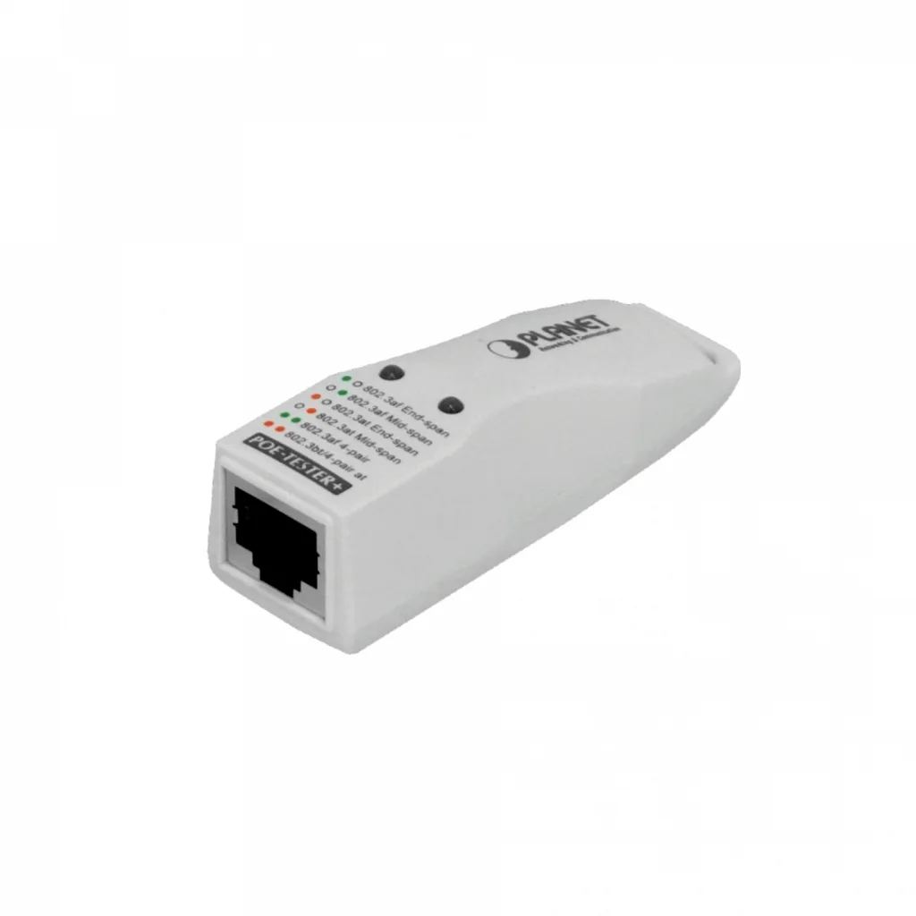 Imagen 1 de PLANET Probador Tester PoE++ af/at Indicador MID-SPAN END-SPAN 1-RJ45