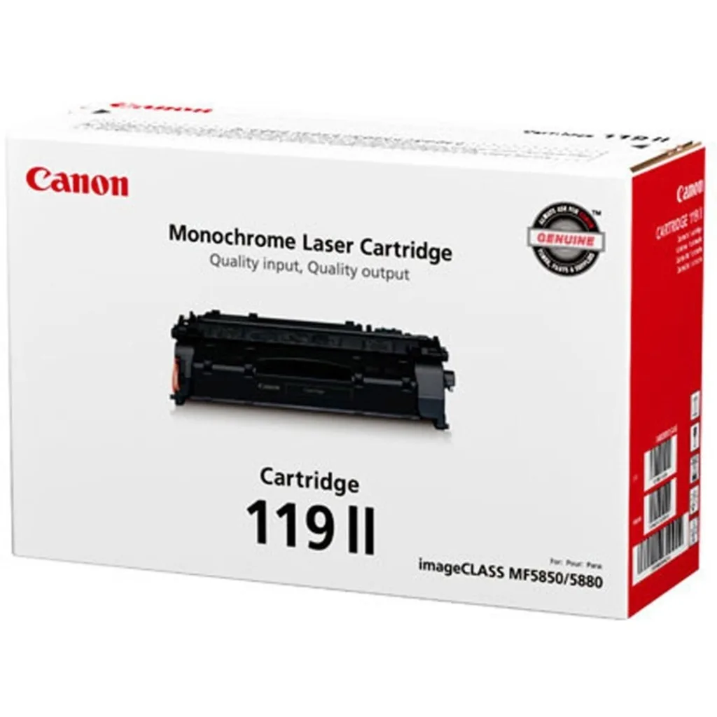 Imagen 2 de Cartridge Negro Canon 119ll  Alta Capacidad Rendimimento 6400 paginas
