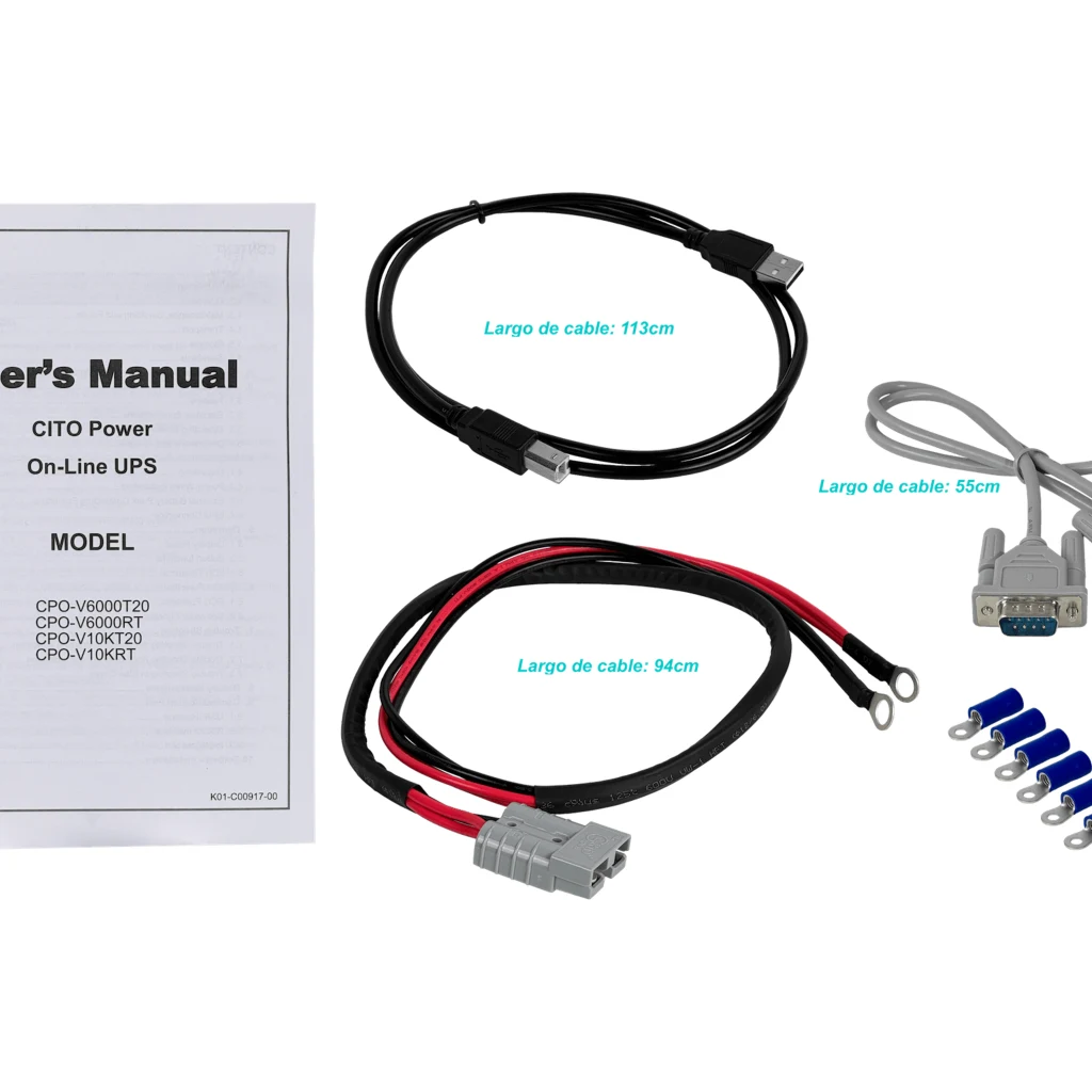 Imagen 7 de CITO UPS 10KVA Requiere 20-Baterias Torre 9000W 20x9AH 0ms Online