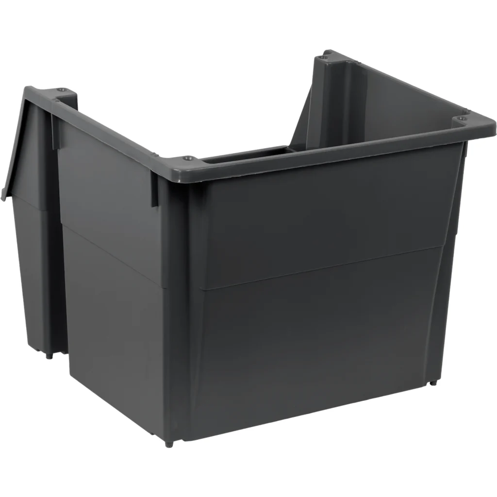 Imagen 1 de WENCO Frontal Ferretero Apilable Gris 40x45cm 34cm-Altura PP