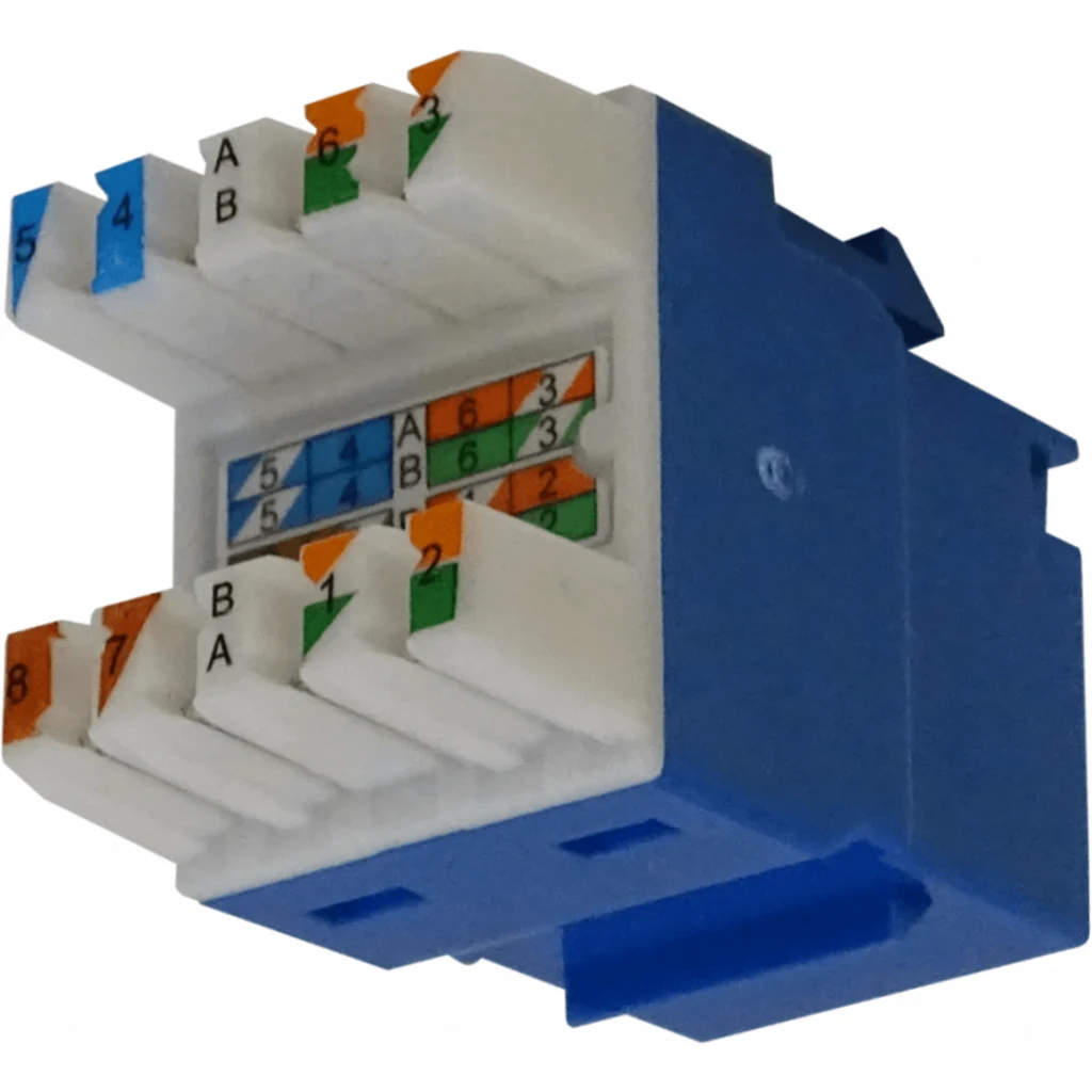 Imagen 3 de FURUKAWA Azul Cat6 UTP Multilan Punch Keystone Hembra RJ45 35030607