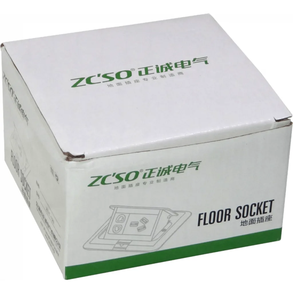 Imagen 3 de Caja a Piso Abatible Metal 103x99x55mm Tapa-118x120mm RJ45 3-RCA VGA-r
