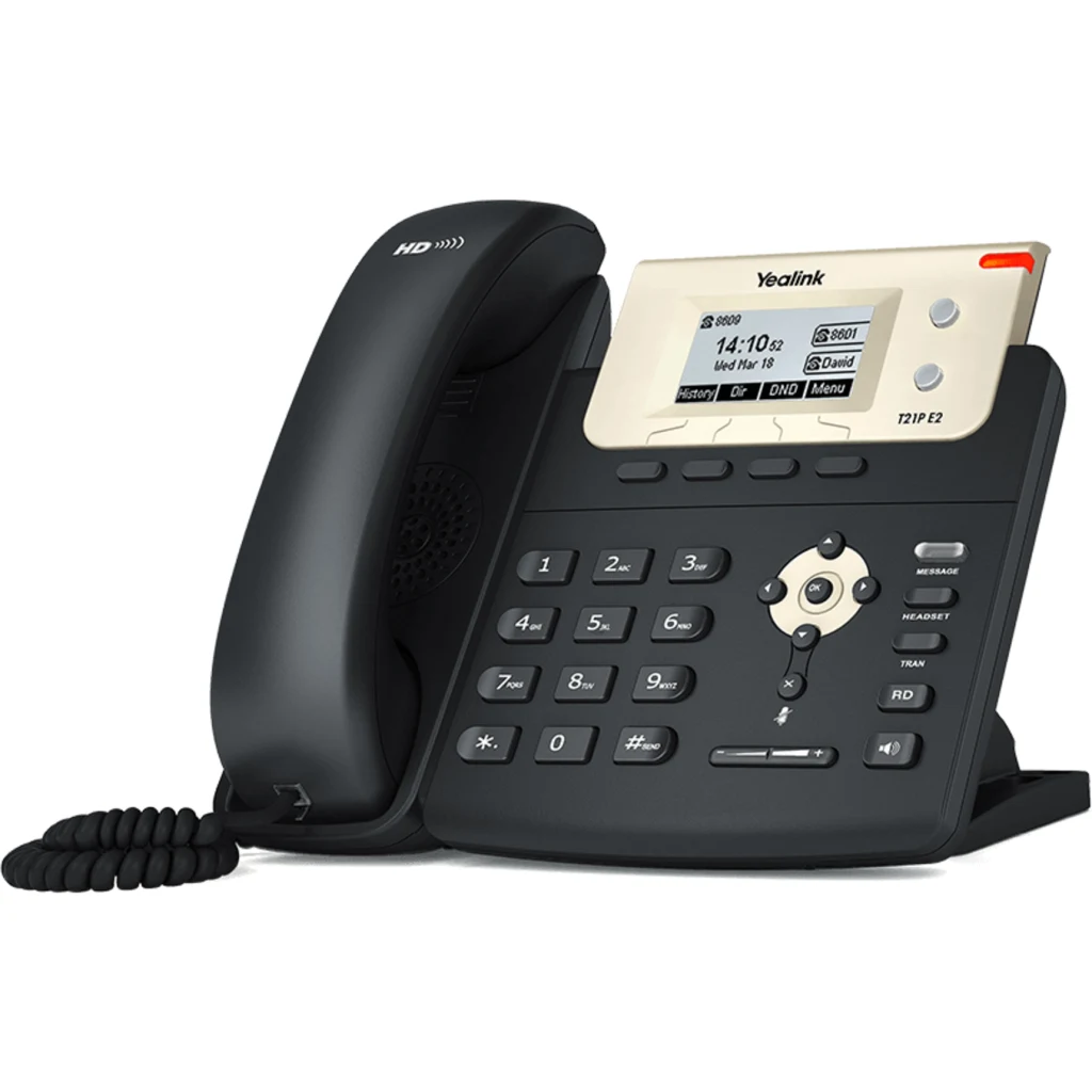 Teléfono IP Profesional SIP-T21P E2 2 Cuentas SIP 2 ptos 10/100 Ether.Switch PoE